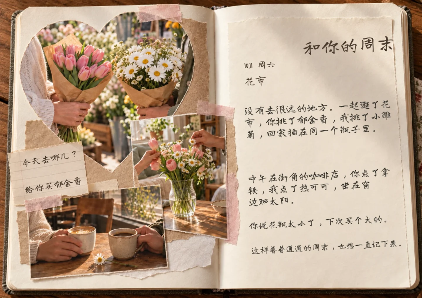 手帐页面示例: 我们的回忆手帐
