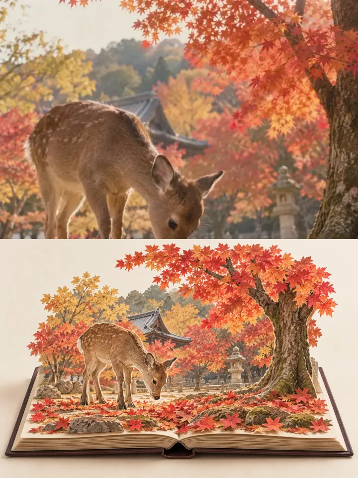 立体书 · 原片对照